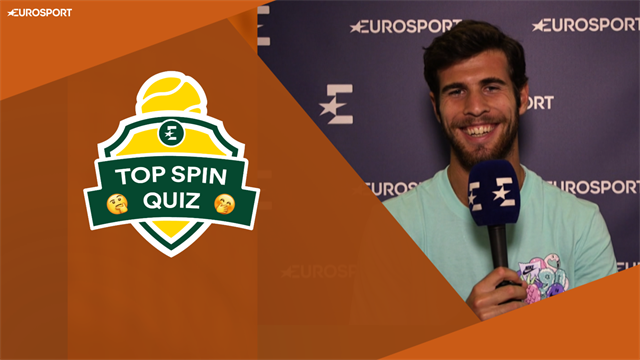 Khachanov relève le défi du Top Spin Quiz! Khachanov relève le défi du Top Spin Quiz!