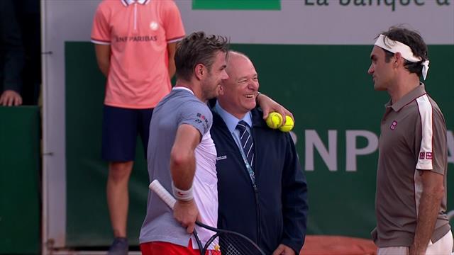 Discussions au sommet et accolade sympa : quand Federer et Wawrinka ont décidé de couper Discussions au sommet et accolade sympa : quand Federer et Wawrinka ont décidé de couper