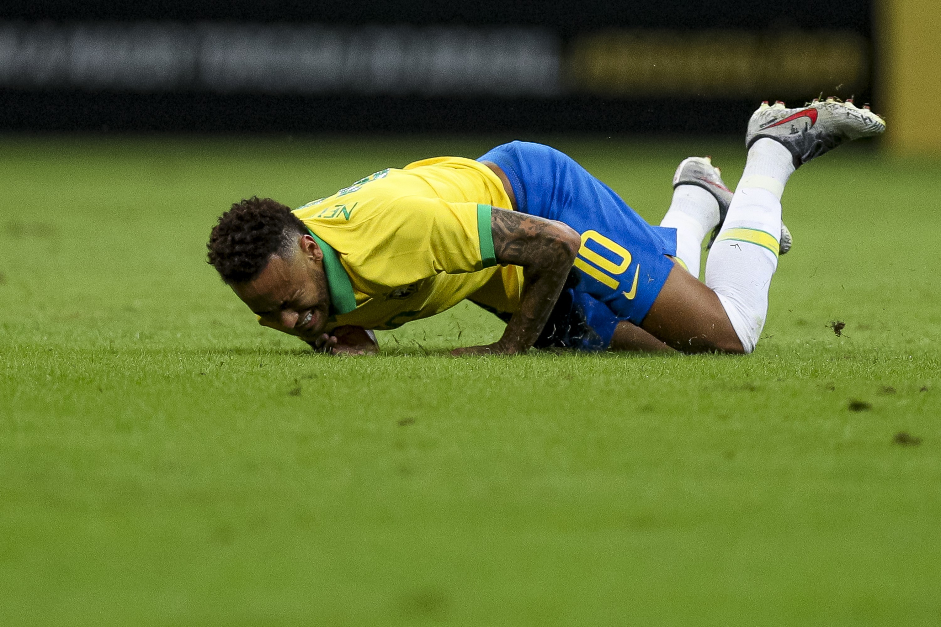 Neymar lors de Brésil - Qatar le 5 juin 2019 à Brasilia