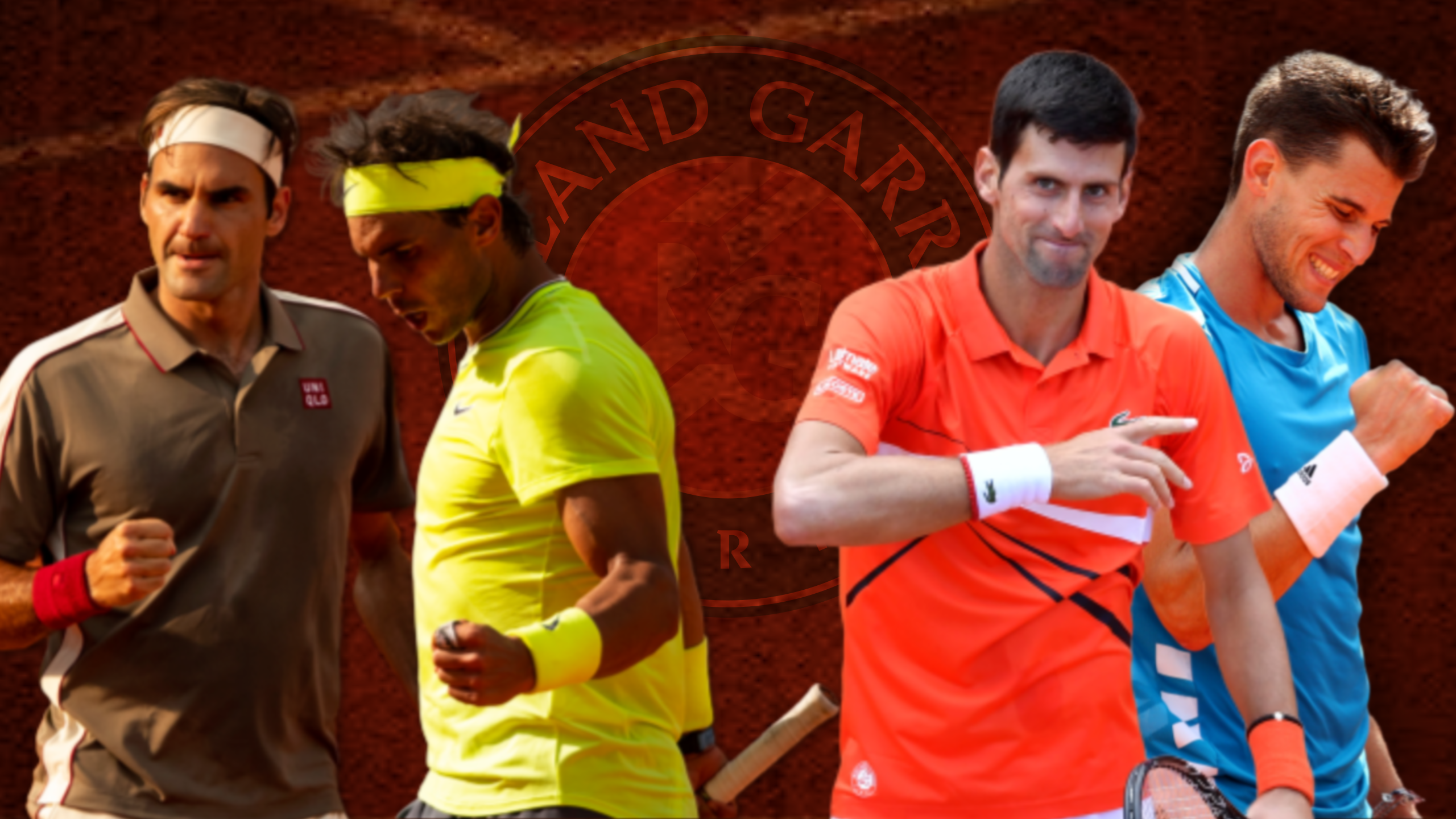 Roger Federer - Rafael Nadal - Novak Djokovic - Dominic Thiem