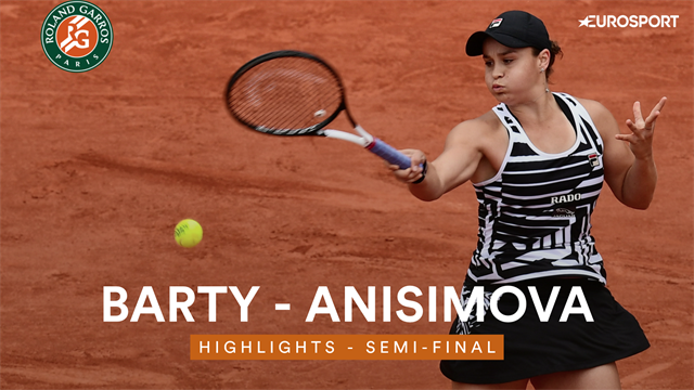 Roland-Garros 2019: Barty-Anisimova, vídeo resumen del partido Roland-Garros 2019: Barty-Anisimova, vídeo resumen del partido
