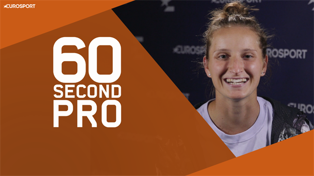 Vondrousova a 60 secondes pour vous expliquer … l'amortie Vondrousova a 60 secondes pour vous expliquer … l'amortie