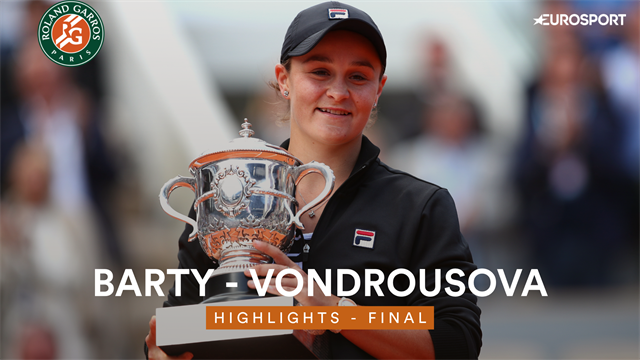 Roland-Garros 2019, Barty-Vondrousova: El título regresa a Australia 46 años después (6-1 y 6-3) Roland-Garros 2019, Barty-Vondrousova: El título regresa a Australia 46 años después (6-1 y 6-3)