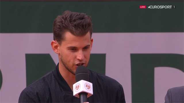 Dominic Thiem om Nadal: Det er uvirkeligt, at du har vundet her tolv gange Dominic Thiem om Nadal: Det er uvirkeligt, at du har vundet her tolv gange