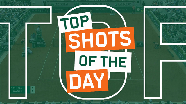 Top 5 Shots of the Day - Genius Nadal lights up Roland Garros Top 5 Shots of the Day - Genius Nadal lights up Roland Garros