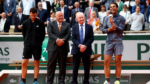 Nadal, a su equipo y familia: "Hace poco no sabíamos si podríamos estar compitiendo aquí, gracias" Nadal, a su equipo y familia: "Hace poco no sabíamos si podríamos estar compitiendo aquí, gracias"