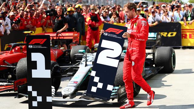 Furieux de son déclassement, Vettel a mis "P2" devant la voiture d'Hamilton