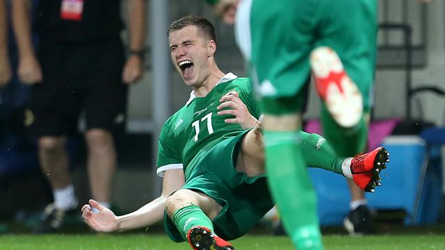 Paddy McNair’s parents a lucky charm as he scores first international goal
