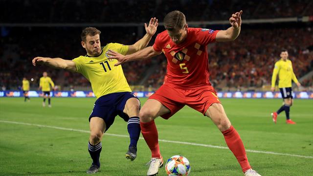 Belgium gave us ‘footballing lesson’ – Scotland winger Fraser