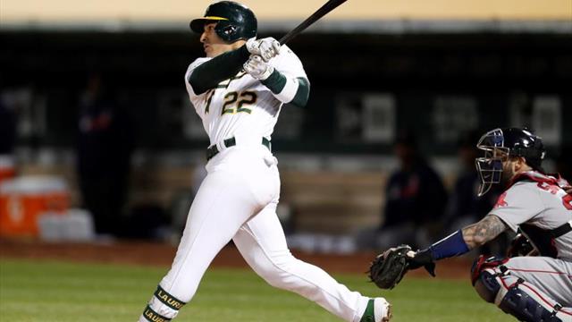 6-2. El dominicano Laureano pega su primer grand slam y ganan los Atléticos