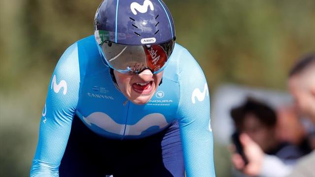 Marc Soler al frente del Movistar en la Vuelta a Suiza