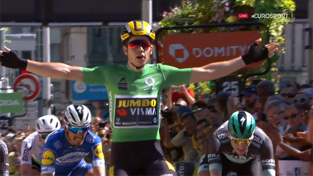 Critérium du Dauphiné | Van Aert blijft verbazen en pakt tweede etappe op rij Critérium du Dauphiné | Van Aert blijft verbazen en pakt tweede etappe op rij