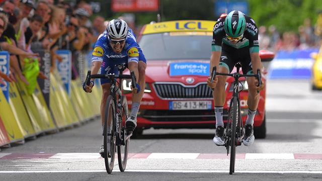 Alaphilippe s'impose d'un cheveu, statu quo entre les favoris