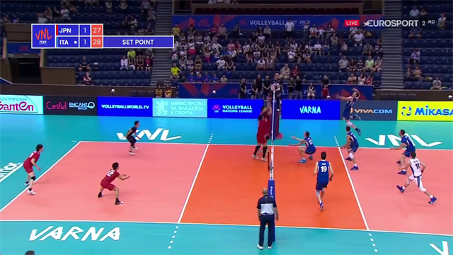 Nelli la risolve: l'Italia vince il terzo set col Giappone al quinto set-point Nelli la risolve: l'Italia vince il terzo set col Giappone al quinto set-point