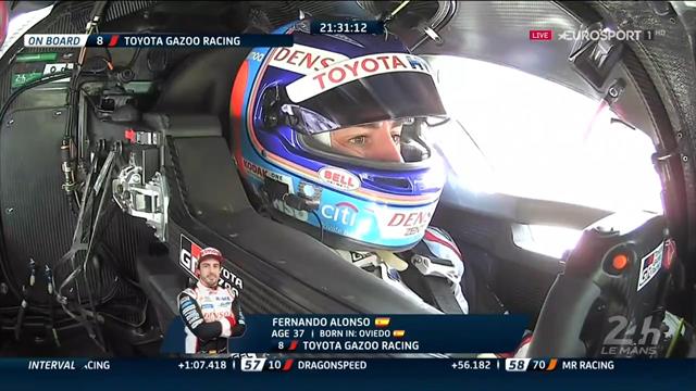 24 Horas de Le Mans: Fernando Alonso inició su relevo al volante del Toyota #8 24 Horas de Le Mans: Fernando Alonso inició su relevo al volante del Toyota #8