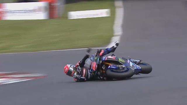 Tarran Mackenzie stretchered away after big crash Tarran Mackenzie stretchered away after big crash