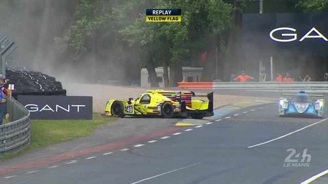 Enqvist reverses onto racing line at Le Mans after spin Enqvist reverses onto racing line at Le Mans after spin
