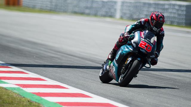 Quartararo super anche nel warm-up, Marquez è vicino, 7° tempo per Valentino Rossi