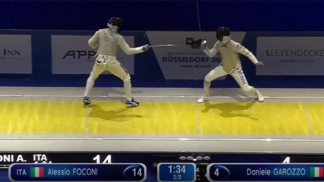 Alessio Foconi oro europeo! La stoccata decisiva nella finale tutta italiana con Garozzo Alessio Foconi oro europeo! La stoccata decisiva nella finale tutta italiana con Garozzo