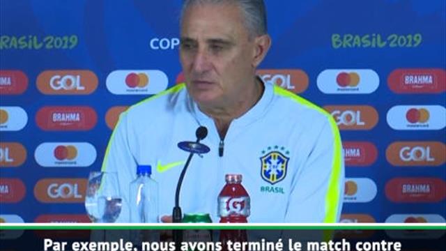 Brésil - Tite : "L'idée c'est de donner de la liberté à Coutinho" Brésil - Tite : "L'idée c'est de donner de la liberté à Coutinho"