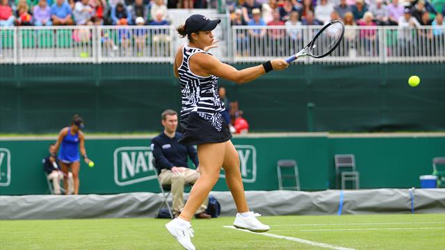 Barty démarre fort sur gazon, Konta tombe déjà