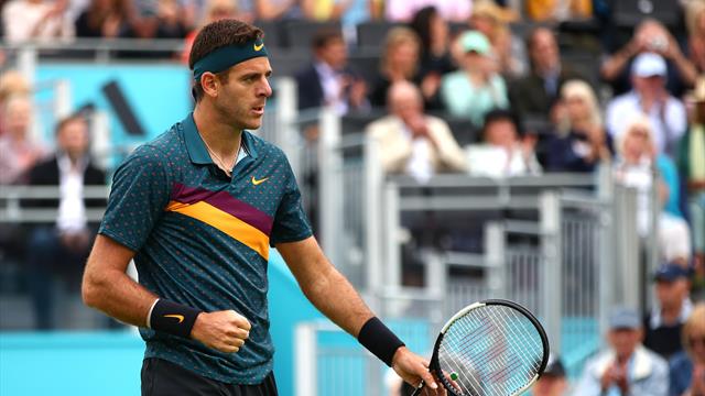 Del Potro gagne mais se blesse à nouveau, Wawrinka déroule