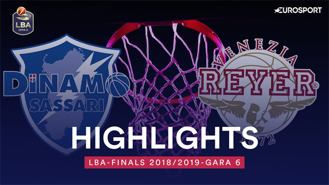 Highlights, gara 6 finale: Banco di Sardegna Sassari-Umana Reyer Venezia 87-77 Highlights, gara 6 finale: Banco di Sardegna Sassari-Umana Reyer Venezia 87-77