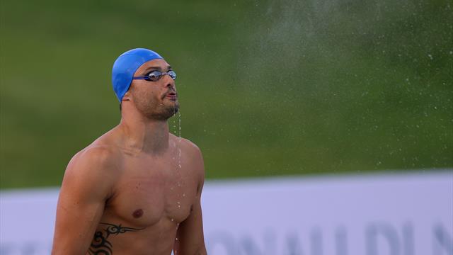 La victoire de Florent Manaudou sur 50m petit bassin La victoire de Florent Manaudou sur 50m petit bassin