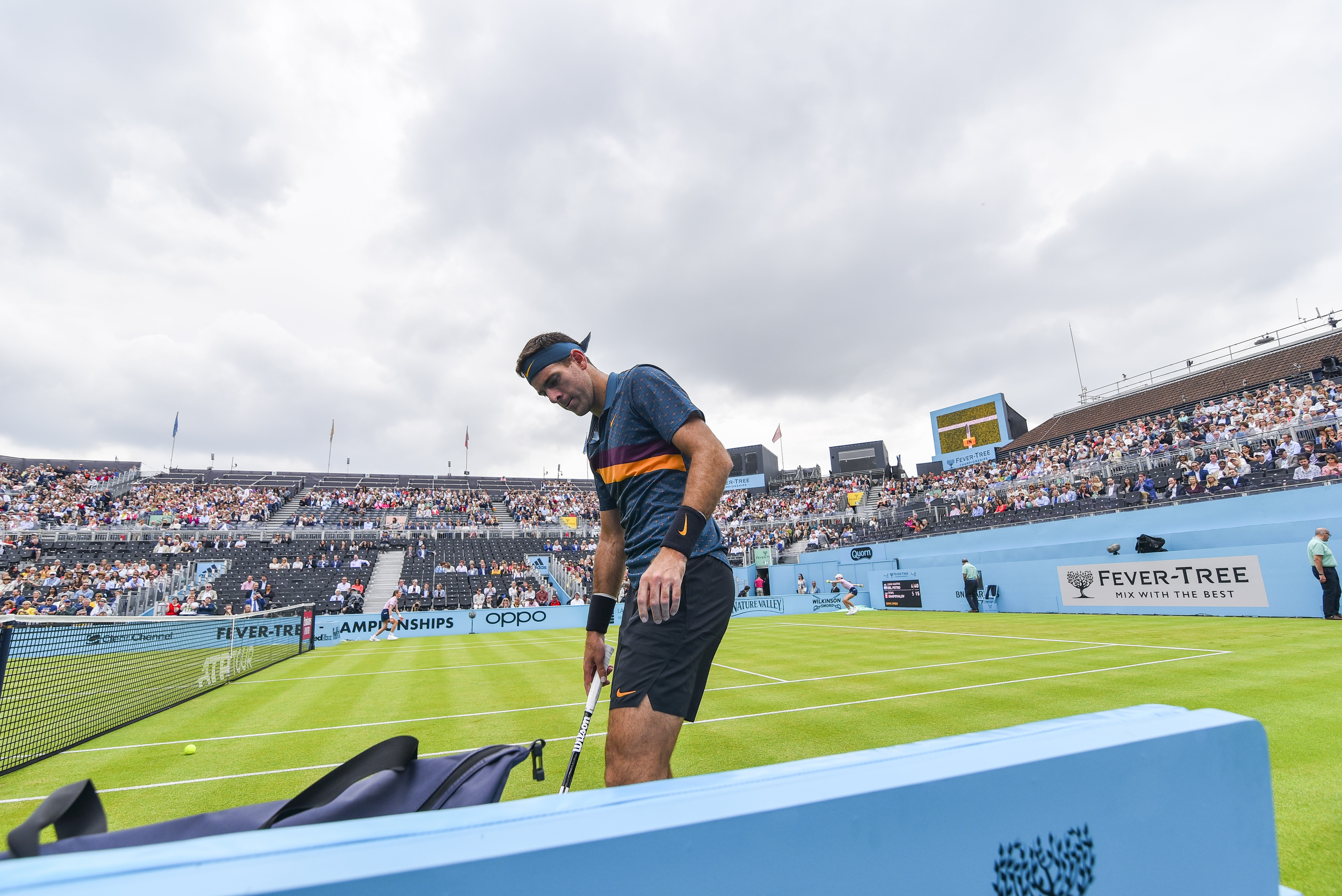 Juan Martin del Potro lors du tournoi du Queen's 2019