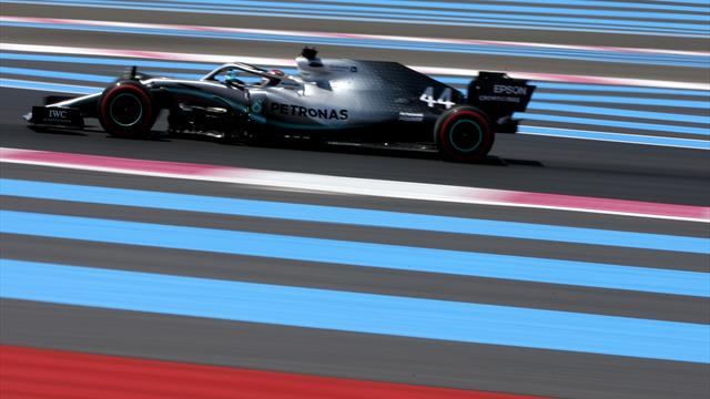 Hamilton on pole in France