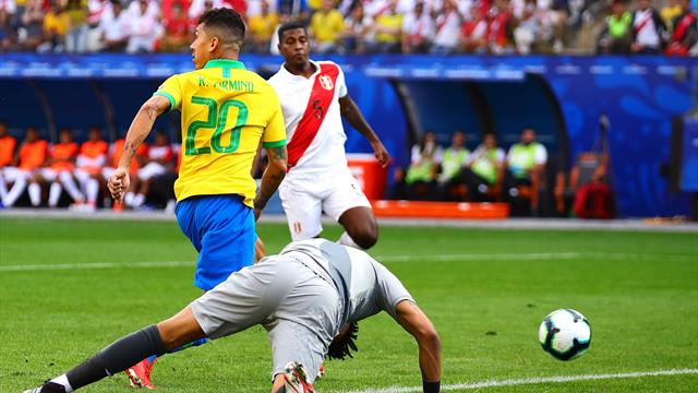 WATCH: Firmino showboats with no-look goal against Peru