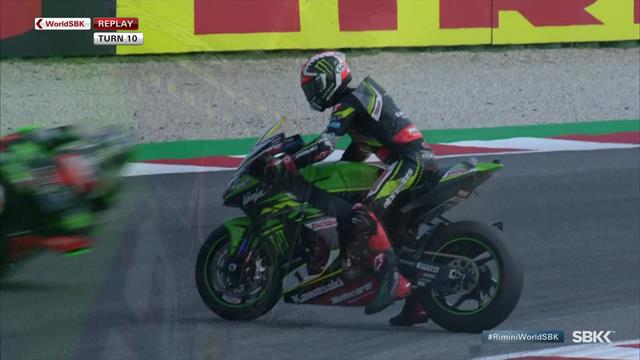 'I've never seen anything like that before!' - Rea's bizarre crash in Misano 'I've never seen anything like that before!' - Rea's bizarre crash in Misano