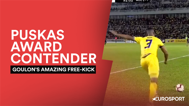 Goulon scores incredible free-kick from his own half in cup semi-final Goulon scores incredible free-kick from his own half in cup semi-final