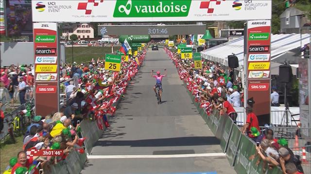 Hugh Carthy surges to breakaway win in final stage of Tour de Suisse Hugh Carthy surges to breakaway win in final stage of Tour de Suisse