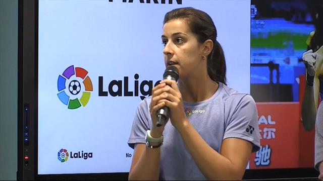 Carolina Marín: "Tenemos en mente el Mundial, pero no sé si llegaré" Carolina Marín: "Tenemos en mente el Mundial, pero no sé si llegaré"