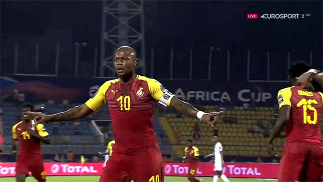 'Stunning from Ghana's most iconic player!' - Ayew slams in equaliser 'Stunning from Ghana's most iconic player!' - Ayew slams in equaliser