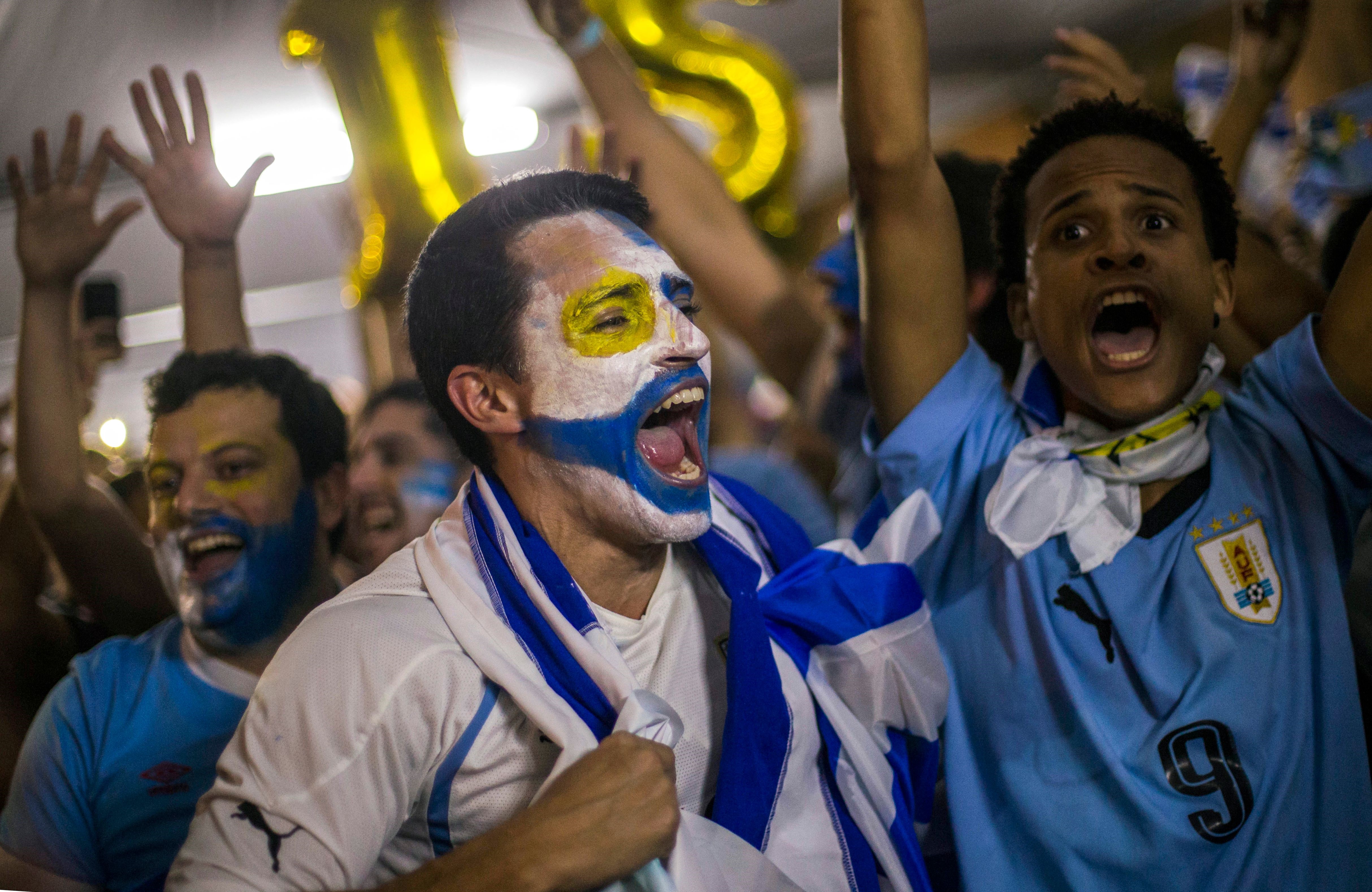 Supporters de l'Uruguay à la Copa América 2019