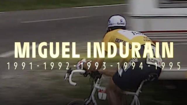 Cien años del maillot del Tour de Francia: Espectacular homenaje con Indurain y Contador Cien años del maillot del Tour de Francia: Espectacular homenaje con Indurain y Contador