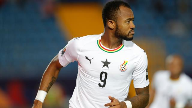Ayew opens scoring for Ghana with lovely stepover and finish Ayew opens scoring for Ghana with lovely stepover and finish