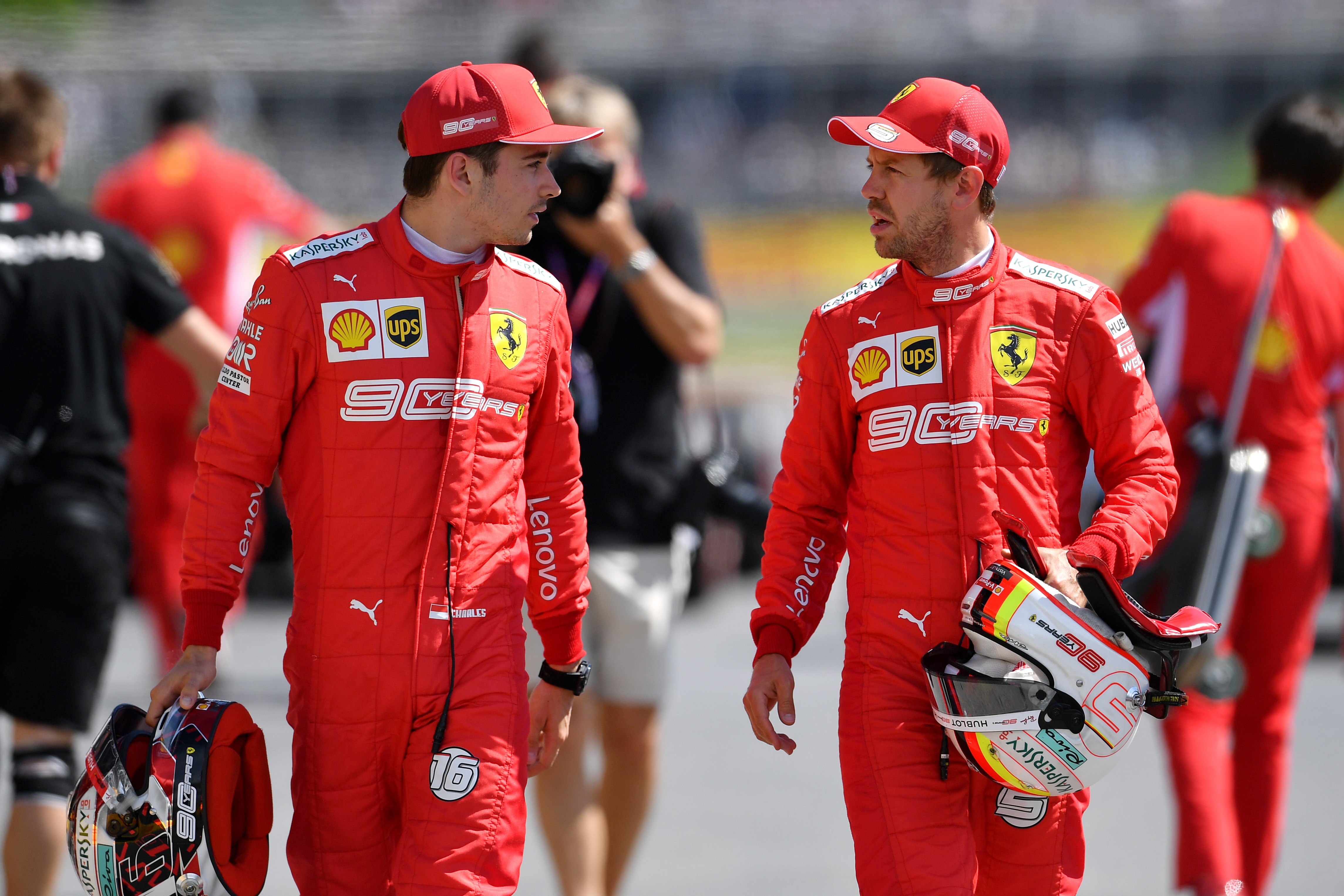 Charles Leclerc et Sebastian Vettel (Ferrari) au Grand Prix du Canada 2019