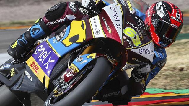 Mike Di Meglio sur le podium MotoE