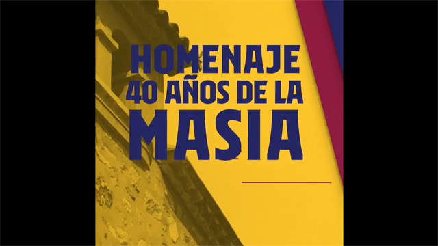 El homenaje a La Masía en forma de camiseta del Barcelona El homenaje a La Masía en forma de camiseta del Barcelona