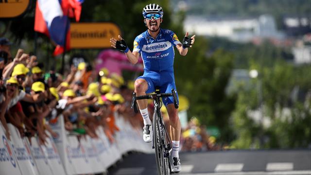 Prudhomme sur Alaphilippe : "Je ne devrais pas dire ça mais ça fait plaisir" Prudhomme sur Alaphilippe : "Je ne devrais pas dire ça mais ça fait plaisir"