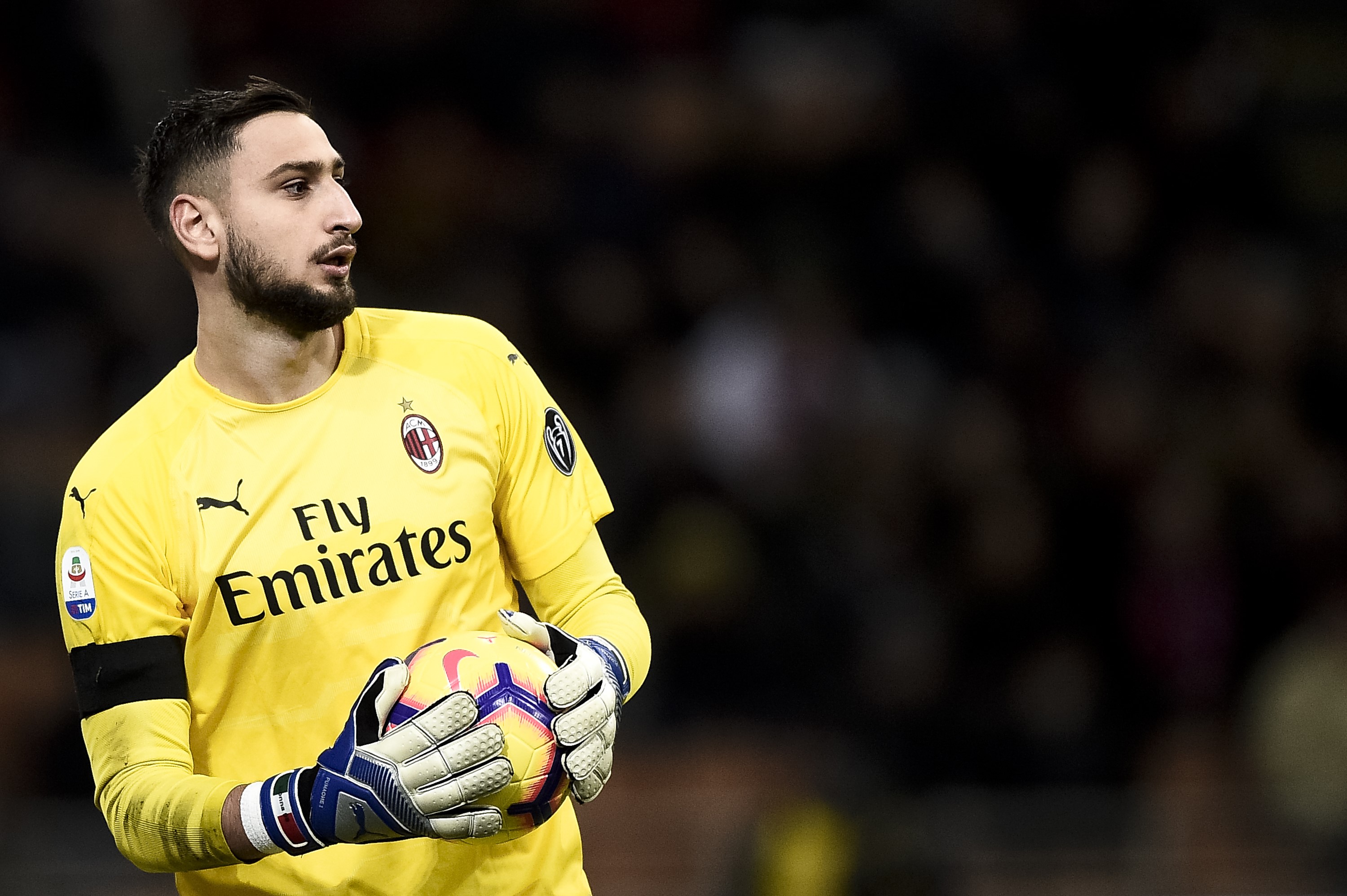 Gianluigi Donnarumma avec l'AC Milan, 2019