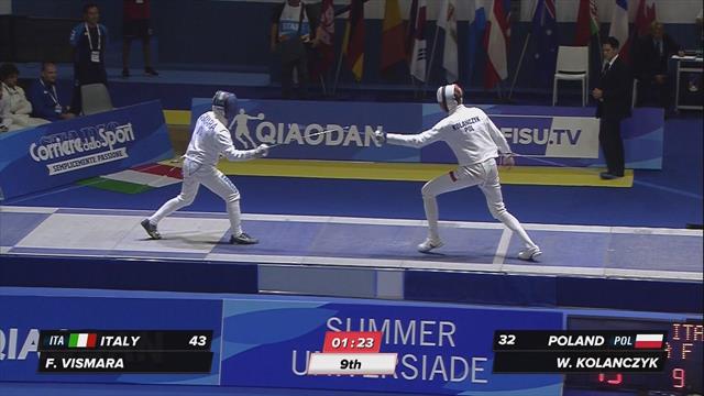 Universiade: l'Italia maschile della spada è bronzo a squadre Universiade: l'Italia maschile della spada è bronzo a squadre
