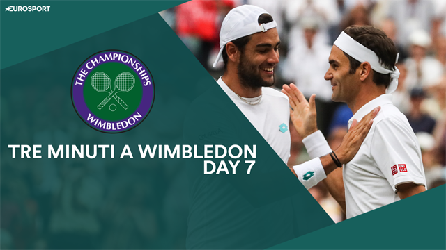 Dalla lezione di Federer a Berrettini alle sorprese al femminile: tre minuti a Wimbledon, Day 7 Dalla lezione di Federer a Berrettini alle sorprese al femminile: tre minuti a Wimbledon, Day 7