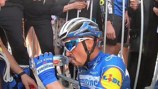 Onboard-Video: Völlig ausgepumpt im Ziel - Alaphilippe ganz nah Onboard-Video: Völlig ausgepumpt im Ziel - Alaphilippe ganz nah