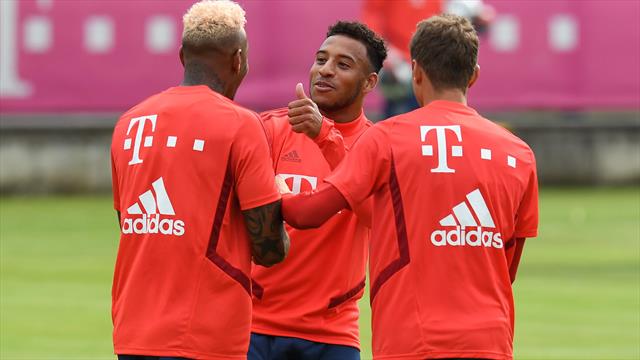 Vor Ort an der Säbener Straße: Nur der blonde Boateng glänzte