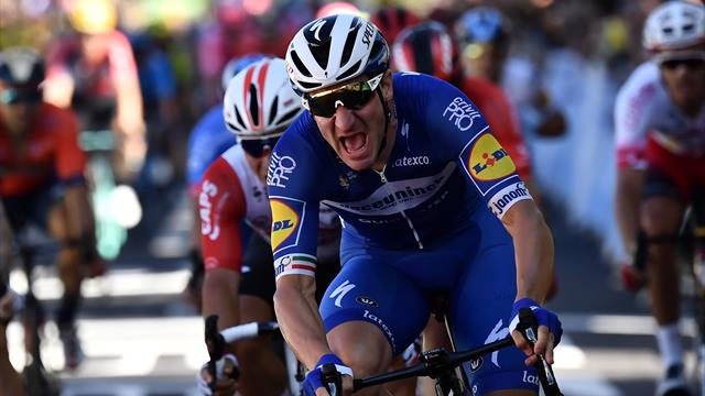 Elia Viviani perfetto a Nancy: 1a vittoria in carriera al Tour, battuti Kristoff e Sagan
