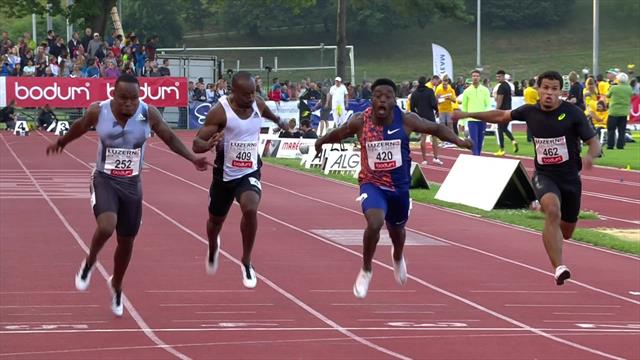 100 Meter-Finale in Luzern: Simbine sprintet der Konkurrenz davon 100 Meter-Finale in Luzern: Simbine sprintet der Konkurrenz davon